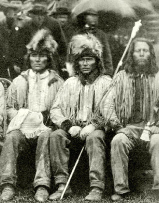 Interior Salish chiefs, 1867. Photo: BC Archives (F. Dally)